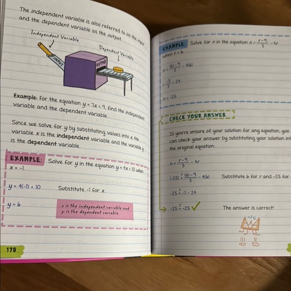 Pink Pre-Algebra & Algebra 1 Study Guide - Picture 7 of 7